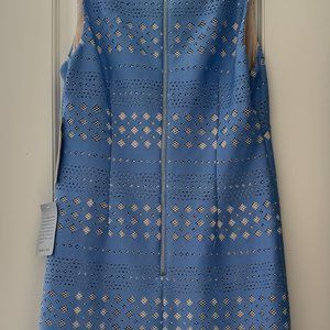 Light blue eyelet dress